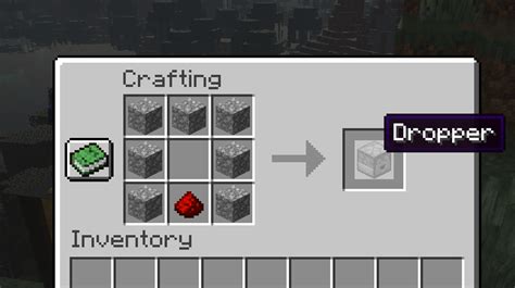 dropper crafting recipe